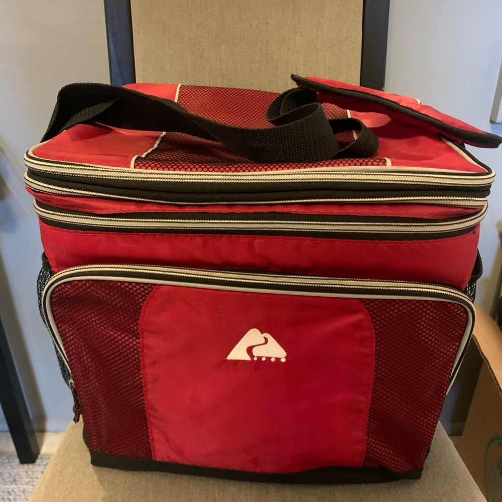 Red Insulated Cooler Bag